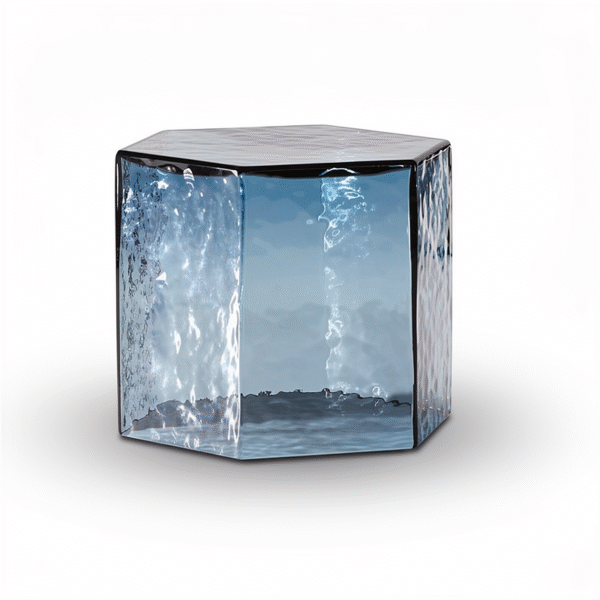 generation-4d6dd09b-dea6-42b0-99e0-b178781f791c Aqualis Hex Glass Table