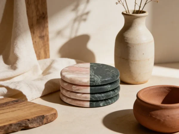 Marble Coaster Set | Dual Tone