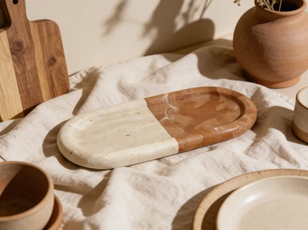 Marble Decorative Tray | Dual Tone