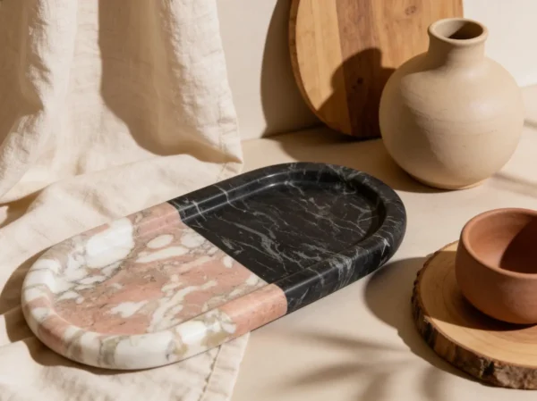 Marble Decorative Tray | Dual Tone