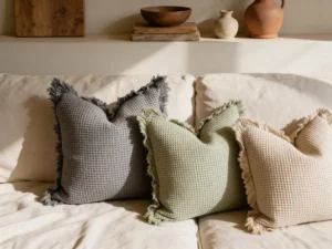 Organic Cotton Waffle Cushion Cover | Mama & Tochter