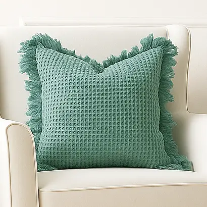 Organic Cotton Waffle Cushion Cover | Mama & Tochter