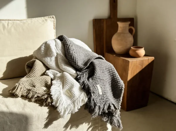 Organic Cotton Waffle Throw | Mama & Tochter