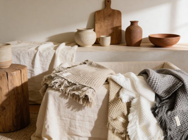 Organic Cotton Waffle Throw | Mama & Tochter