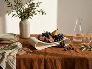 Sculptural Ceramic Bowl – Soft White